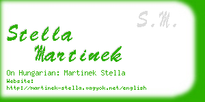 stella martinek business card
